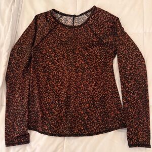 All in Motion Cheetah Print Swim Rash Guard